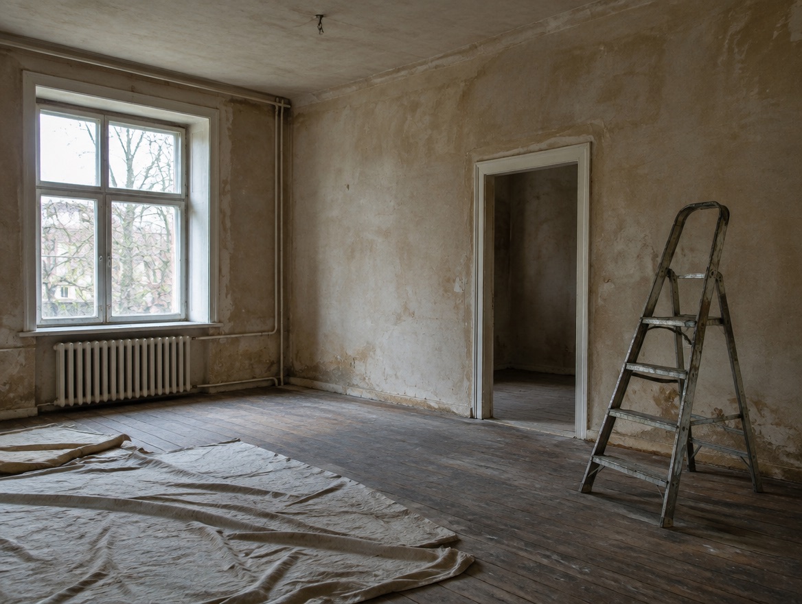 An existing room before renovation — replace with the customer's own photo style